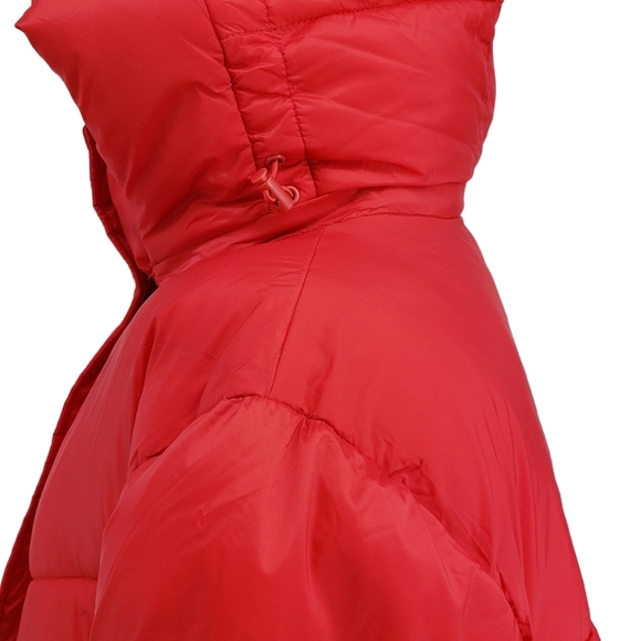 BCBGeneration Womens Size Large Red Puffer Coat NWT - Picture 4 of 15